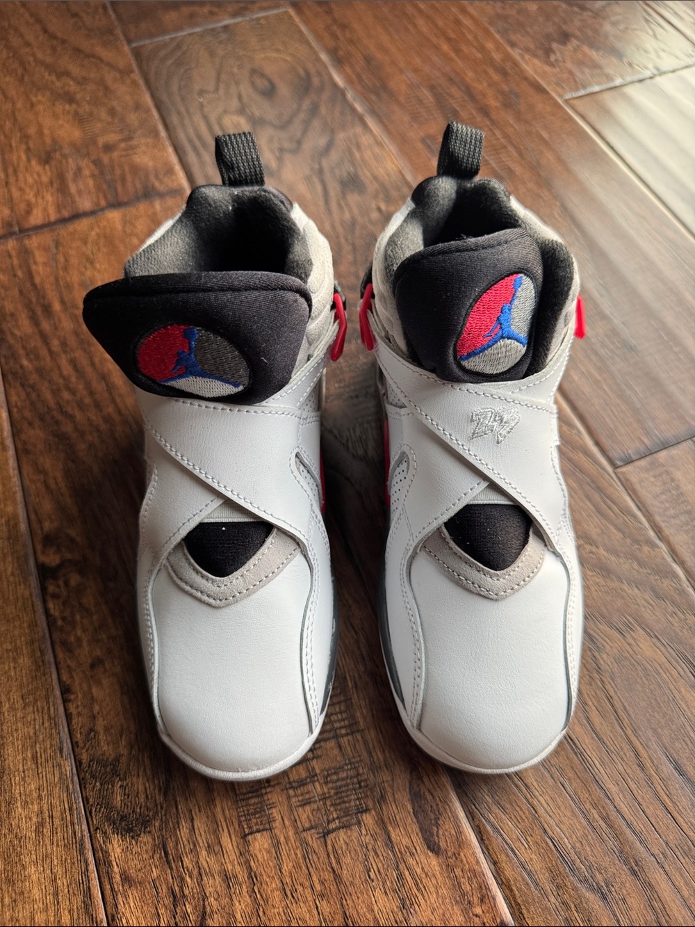 Jordan Kids White, Black & Red High-Top Sneakers